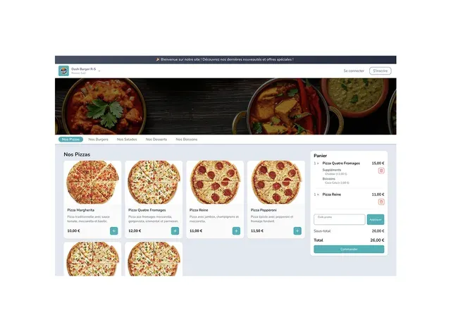 Foodies — Application web de commande de repas