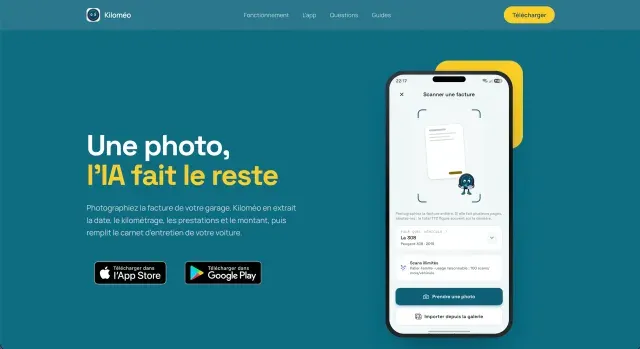 Kiloméo Web — Site de présentation et back-office de Kiloméo