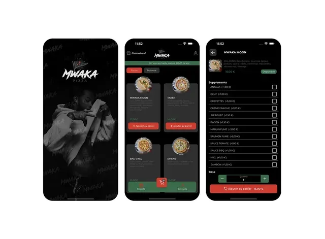 Mwaka Pizza — Application mobile de commande de pizza